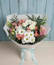 Букет цветов из:  Розы, Лизиантусы и Хризантемы #REPLACE_PRED# Пыталово