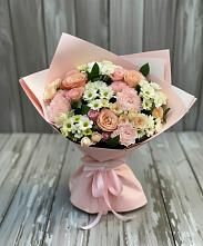 Букет цветов из:  Гвоздики, Розы и Хризантемы в Пыталово