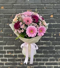 Букет цветов из:  Герберы и Хризантемы в Пыталово