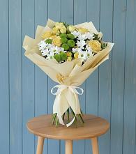 Букет цветов из:  Хризантемы и Розы #REPLACE_PRED# Пыталово