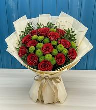 Букет цветов из:  Розы и Хризантемы в Пыталово