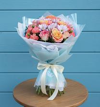 Букет цветов из:  Хризантемы и Розы в Пыталово