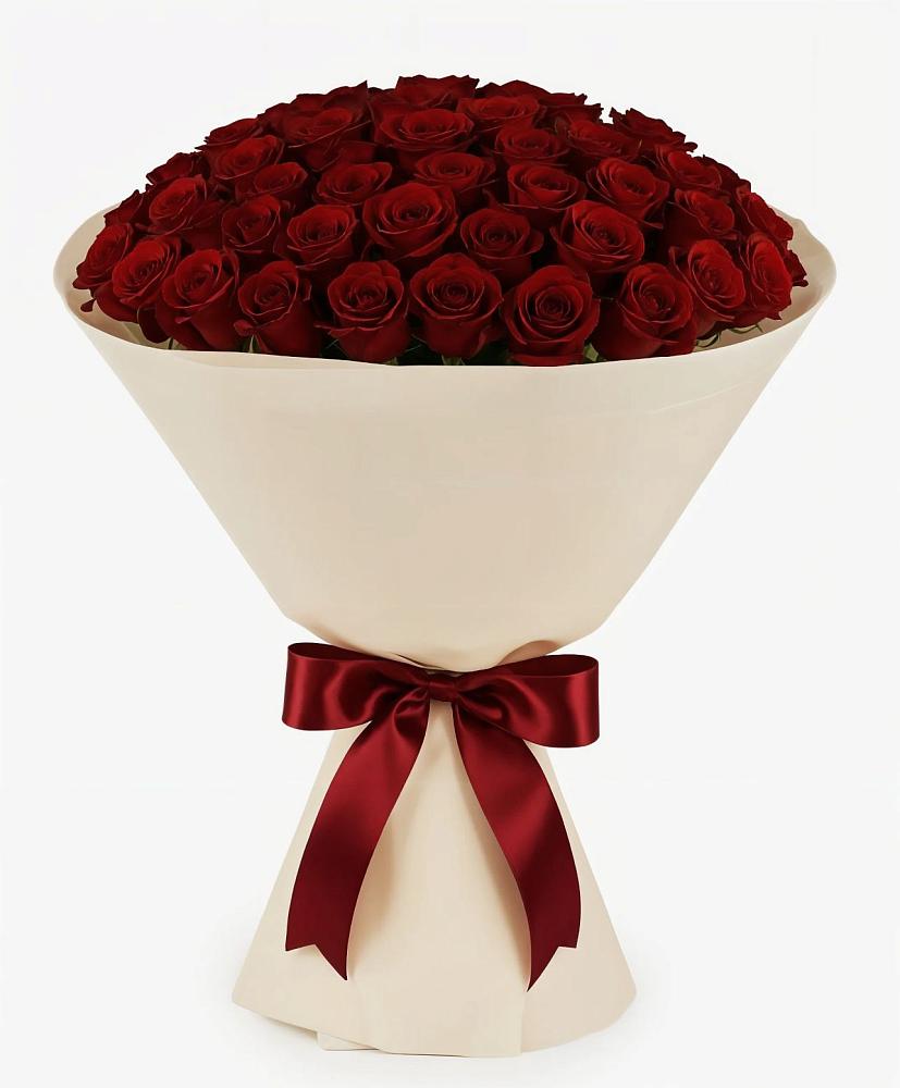 Букет 101 Бордовая роза Блэк Бакарра в Пыталово