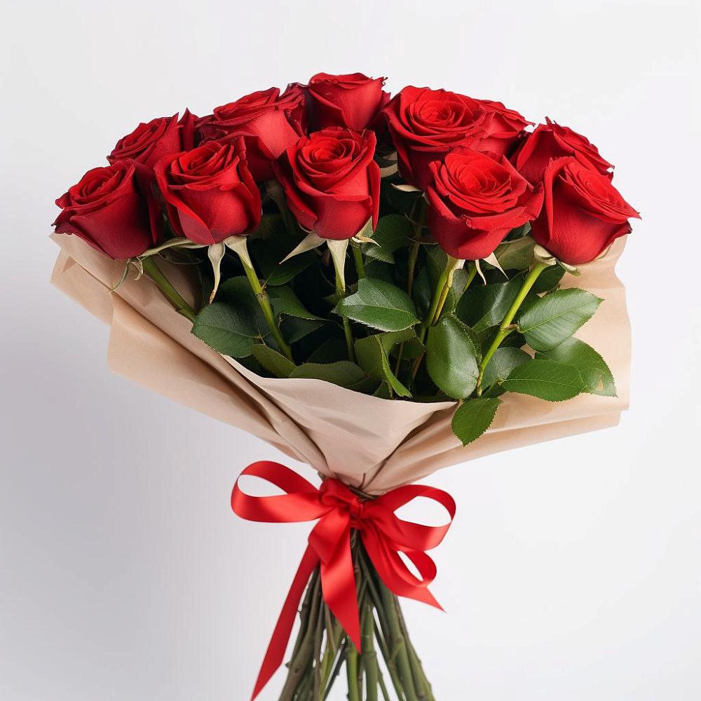 Букет 11 Красных роз Эдлесс Лав в Пыталово