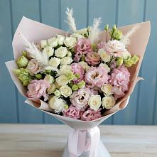 Букет цветов из:  Альстромерии и Розы в Пыталово